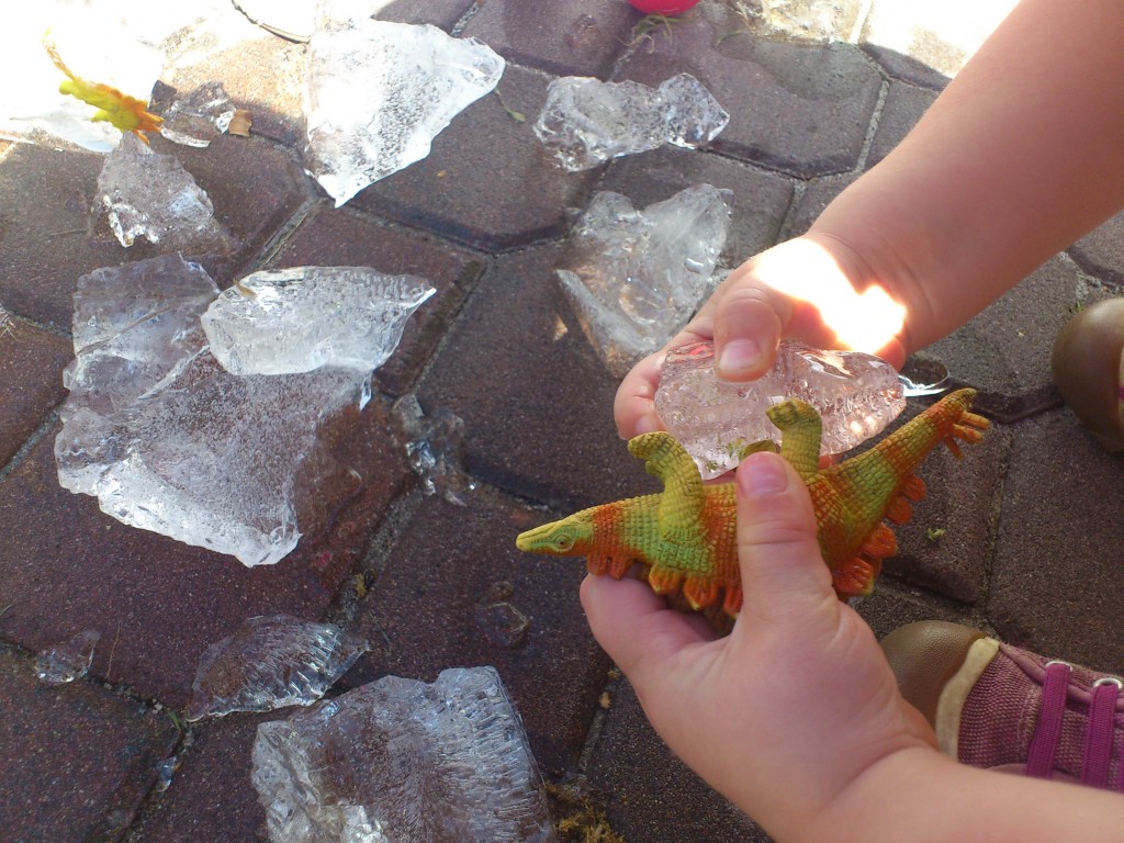 real dinosaurs frozen in ice